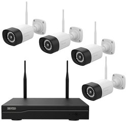 Inkovideo  INKO-24M WLAN IP-Zestaw monitorujący 4-kanałowy z 4 kamerami 1920 x 1080 px