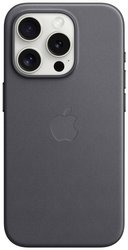 Apple Finewoven Case Futerał backcase Apple iPhone 15 Pro czarny Ładowarka indukcyjna, Odporny na wstrząsy