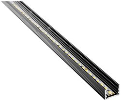 Barthelme 62399201_9005 BARdolino Profil LED       aluminium (D x S x W) 1000 x 18.4 x 13 mm  1 m