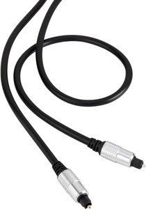 Toslink audio cyfrowe Kabel [1x złącze męskie optyczne/TOSLINK (ODT) - 1x złącze męskie optyczne/TOSLINK (ODT)] 5.00 m czarny oplot SuperSoft SpeaKa Professional