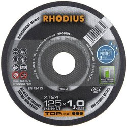 Tarcza tnąca prosta Rhodius XT24 210450 115 mm 1 szt.