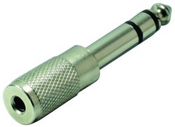 Adapter jack  złącze męskie jack 6,3 mm - złącze żeńskie jack 3,5 mm Stereo TRU COMPONENTS 1559814  1 szt.