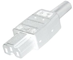 Złącze męskie do nagrzewających się urządzeń BKL Electronic 073226, 250 V, 10 A, 1 szt.