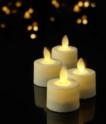 Sygonix SY-4533120 Świeca LED Zestaw 4-elementowy  biały ciepła biel (Ø x W) 3.6 mm x 4.5 mm