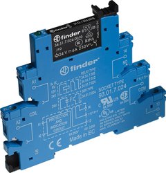 Przekaźnikowy moduł sprzęgający, serii 38 (szer. 6,2 mm) Finder 38.51.8.240.0060 1 zestyk przełączny 1 szt.