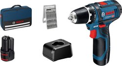 Wiertarka akumulatorowa Bosch Professional 060186810H 12 V 2.0 Ah zaw. 2 akumulatory