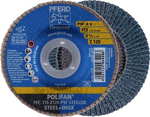 Tarcza lamelkowa PFERD PFC 115 Z 120 PSF STEELOX 67769115 Średnica 115 mm 10 szt.