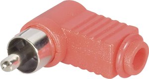 Złącze męskie RCA/Cinch 072142/T BKL Electronic 072142/T złącze męskie kątowe Ilość styków: 2  czerwony 1 szt.