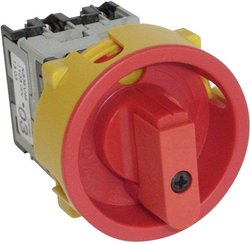 Rozłącznik wyłącznik 20 A 1 x 90 ° czerwony, żółty BACO NS3EV48 100982 1 szt.