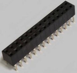 Listwa gniazdowa dwurzędowa z Dual Entry 2x14, prosta, pozłacana, raster 2,54 mm, wysokość 5,0mm, nierozdzielny BKL Electronic 10122227 Listwa złączy żeńskich (standardowa) 1 szt.