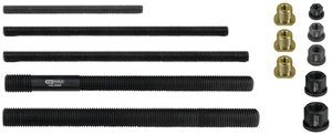 Cięgno, nakrętka wieńcowa, zestaw adapterów, 13 szt KS Tools  440.0040