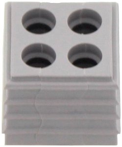 Element uszczelniający CONTA-CLIP KDS-DE 4X6 GR 28762.6, (D x S x W) 20.3 x 20.3 x 17.7 mm, termoplastyczny elastomer, 10 szt.