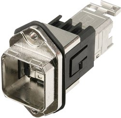 złącze żeńskie chassis do wbudowania RJ45 Telegärtner J80020A0011 Ilość styków: 8P8C 1 szt.