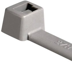 Opaska kablowa HellermannTyton T18R-PA66-GY 116-01818, 101.60 mm, poliamid, 100 szt.