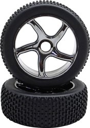 Koło kompletne Reely RE-6592503 1:8 Buggy tytanowy 2 szt.