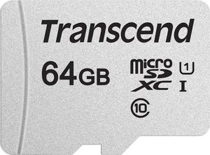 Karta pamięci microSDXC Transcend Premium 300S, 64 GB, Class 10, UHS-I, UHS-Class 1