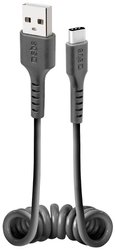 Kabel do ładowania USB sbs mobile Spiral-Daten-&-Ladekabel für Typ C, Złącze męskie USB-B, Złącze męskie USB-C®, 50 cm