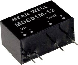 Moduły konwertera DC/DC serii MEANWELLL Seria MDS01 SIP/SIL7 Obudowa Pojedyncze wyjście Stosunek napięcia wejściowego: 1:1 Moc: 1W nieregulowany Medyczny Moduł przetwornicy DC/DC Mean Well MDS01N-05 MDS01N-05, 1 W, 200 mA, 1 szt.