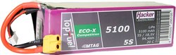 Pakiet akumulatorów (LiPo) 18.5 V 5100 mAh 20 C Hacker Softcase XT60