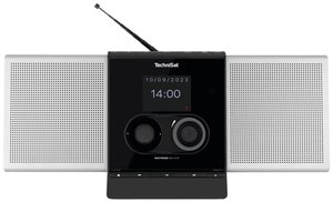 Radio internetowe TechniSat MULTYRADIO 600 CD IR DAB+, UKW obsługa Spotify, z opcją Multiroom, funkcja budzika, z pilotem czarny, srebrny