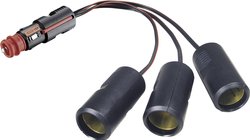 Rozdzielacz gniazda zapalniczki, potrójny ProCar 67889051, Obciążalność prądu maks.: 15 A, 12 V, 24 V