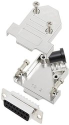 Zestaw listew żeńskich D-Sub TRU COMPONENTS TCD45NT15MDMSK 7708920, rzędy: 2, styki: 15, 45 °, 1 szt.