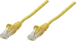 Kabel połączeniowy Intellinet Cat5e, nieekranowany, U / UTP, wtyk RJ-45 / wtyk RJ-45, 0,5 m, żółty Kabel LAN Intellinet 325165, 1 szt., RJ45, CAT 5e, U/UTP, 0.50 m, żółty