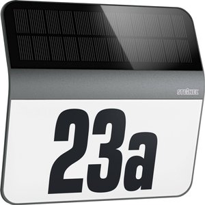 Podświetlany numer domu, solarny Steinel XSolar LH-N 035730, 0.03 W, 4000 K, IP44