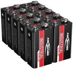 Bateria 9 V Ansmann Industrial 1505-0001, 9 V, alkaliczno-manganowe, 10 szt.