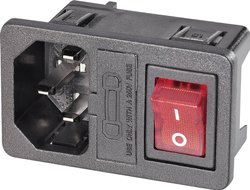 Złącze męskie IEC K & B 59JR 59JR101-1FRS-LR150, styki: 2 + PE, 250 V/AC, 1 szt.