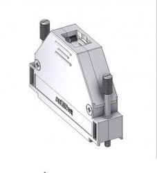 Obudowa złącza D-SUB Deltron Connectors DHM 37 UN4, tworzywo sztuczne, metalizowane, 180 °, 1 szt.