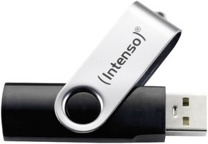 Pendrive USB 2.0 Intenso Basic Line, 8 GB, czarny, 28 MB/s / 6,5 MB/s