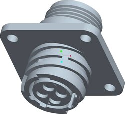 Obudowa gniazda CPC z prostokątnym kołnierzem TE Connectivity 206430-1, 1 szt.