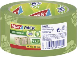 Taśma pakowa / taśma pakowa tesapack® Eco & Strong — przyjazna dla środowiska, do bezpiecznego pakowania Taśma pakowa tesa tesapack® 58156-00000-00 ECO & STRONG (D x S) 66 m x 50 mm 66 m 1 szt.