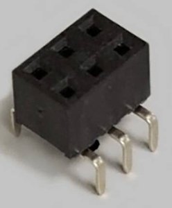 Listwa gniazdowa dwurzędowa z Dual Entry 2x3-biegunowy, prosta, pozłacana, raster 2,54 mm, wysokość 5,0mm, Izolacja nylonowa 9T, bez możliwości oddzielenia BKL Electronic 10122229 Listwa złączy żeńskich (standardowa) 1 szt.