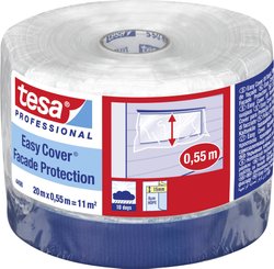 Easy Cover® UV Fabric Basic 4498 — rozwiązanie 2 w 1 do prac tynkarskich lub malarskich na zewnątrz Folia ochronna tesa tesa Easy Cover® 04498-00000-00 (D x S) 20 m x 55 cm 20 m 1 szt.