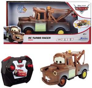 Samochód RC dla początkujących Dickie Toys Cars Turbo Racer Mater, 1:24, Elektryczny, RtR