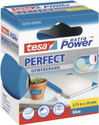 tesa extra Power® Perfect taśma tekstylna — do wymagających zastosowań wewnętrznych i zewnętrznych, maksymalna siła klejenia, odporna na warunki atmosferyczne Taśma materiałowa tesa® extra Power 56343-00036-03, 1 szt.