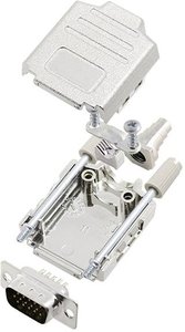 Zestaw listew męskich D-Sub TRU COMPONENTS TCDPPK09MHDP15K 7709668, rzędy: 3, styki: 15, 180 °, 1 szt.