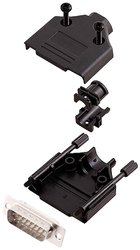Zestaw listew męskich D-Sub encitech DTPK-P-15-DBP-W-K 6355-8032-02, rzędy: 2, styki: 15, 180 °, 1 szt.