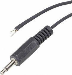 Złącze męskie jack 2,5 mm 1101047 BKL Electronic 1101047 złącze męskie proste Ilość styków: 2 Mono czarny 1 szt.