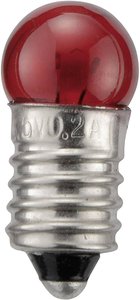 Żarówka Barthelme 643521, E10,0.7 W, Czerwony, 3.5 V