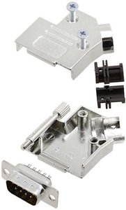 Zestaw listew męskich D-Sub TRU COMPONENTS TCD45ZK09DBPK 7709636, rzędy: 2, styki: 9, 45 °, 1 szt.