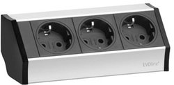 Listwa zasilająca EVOline EVOLINE® V-DOCK CUISINE 159360001300, Złącze bezpieczne, Ilość gniazdek: 3