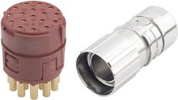 Zestaw łącznika wtyczkowego Epic M23 D6 17-pin, żeński