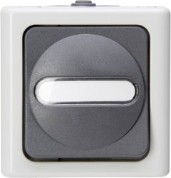 Wyłącznik, Przełącznik schodowy Komplet Kopp BlueElectric 560656006, szary