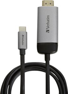 adapter USB-C Verbatim 49144 49144, [1x złącze męskie USB-C - 1x złącze męskie HDMI]