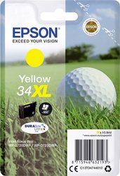 Epson atrament T3474, 34XL tusz oryginalny  Żółty C13T34744010