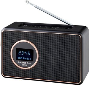Radio cyfrowe Albrecht DR 750, DAB + / FM ze zintegrowany akumulatorem Radio Albrecht DR 750 DAB+, DAB, UKW  czarny