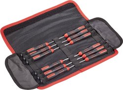 Zestaw precyzyjnych wkrętaków, 12 szt. Zestaw wkrętaków TOOLCRAFT  1312678